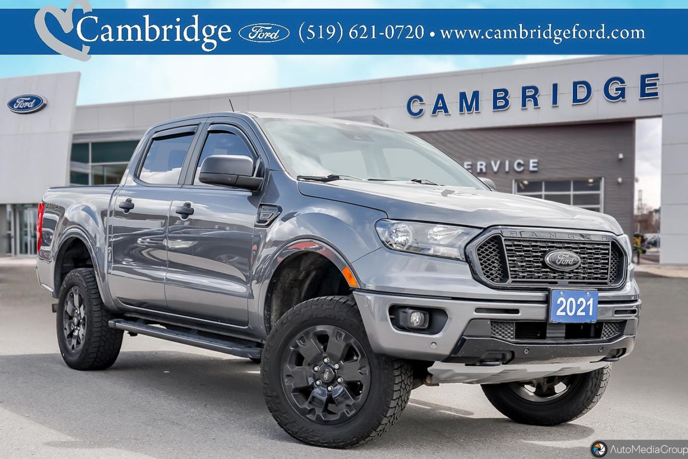 2021 Ford Ranger XLT CREW!! HTD SEATS! NAVI! TECH+TOW PKG! BLK APP 