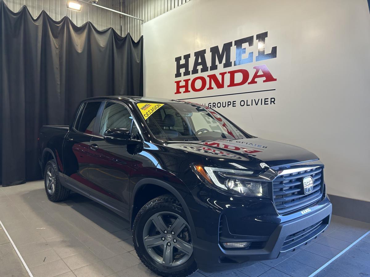 2021 Honda Ridgeline EX-L AWD Cuir Toit ouvrant Hitch Volant et sièges 