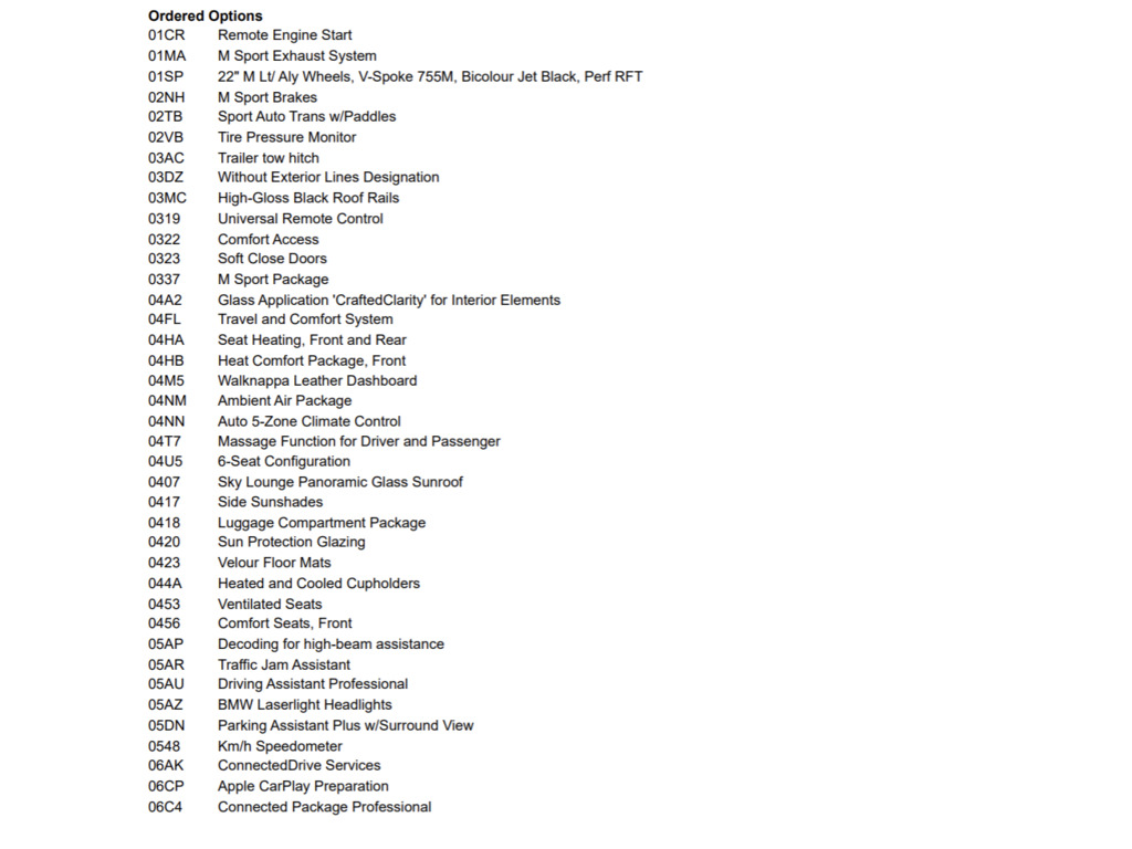 2021 BMW X7 xDrive40i, Toronto, Cash