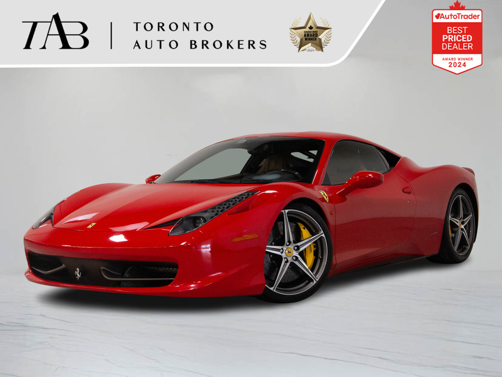 2010 Ferrari 458 Italia COUPE   20"RIM   CARBON FIBRE PKG   BUCKET SEATS, Toronto, Cash