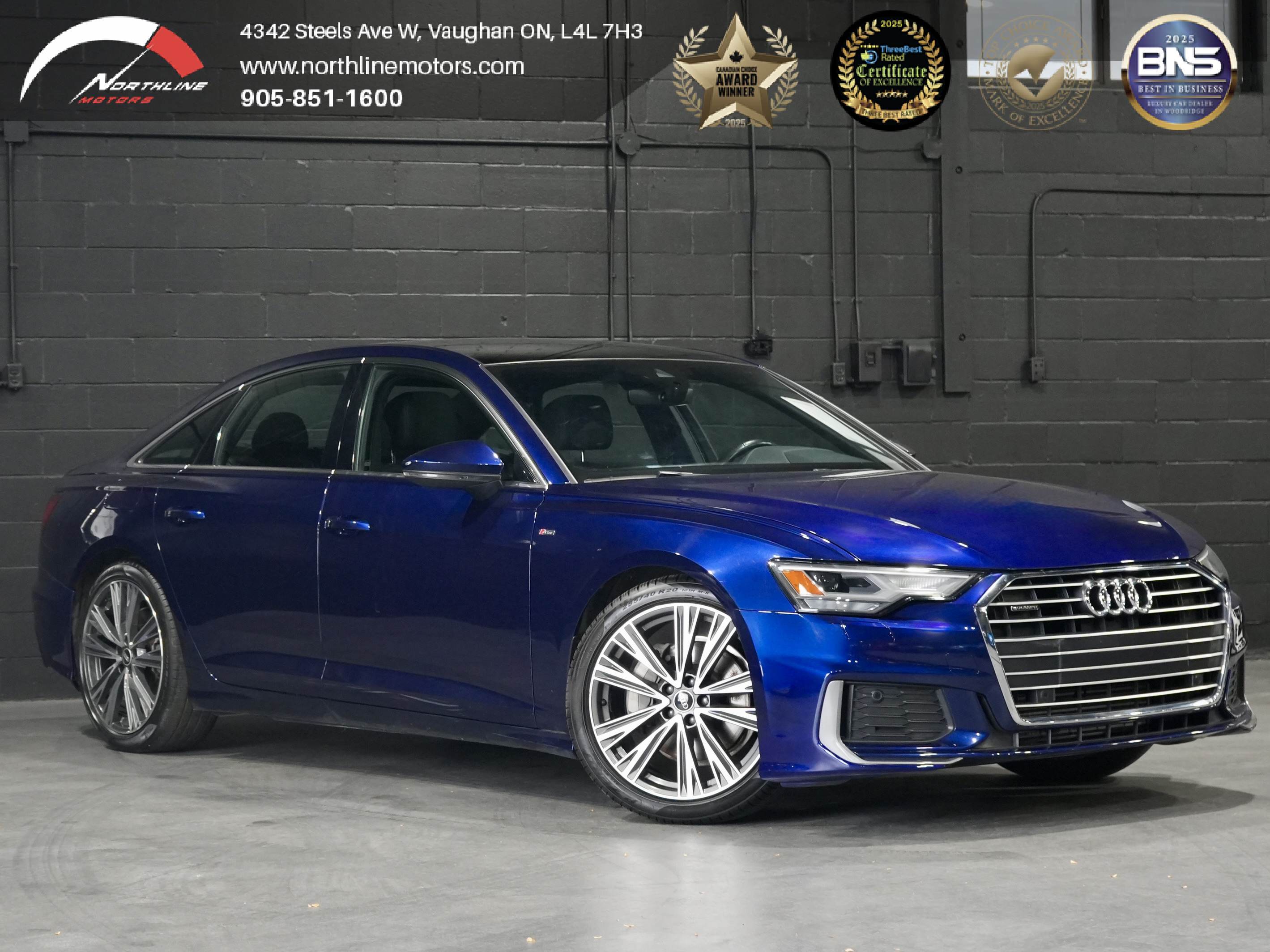 Blue 2021 Audi A6 Sedan 7-Speed Dual Clutch