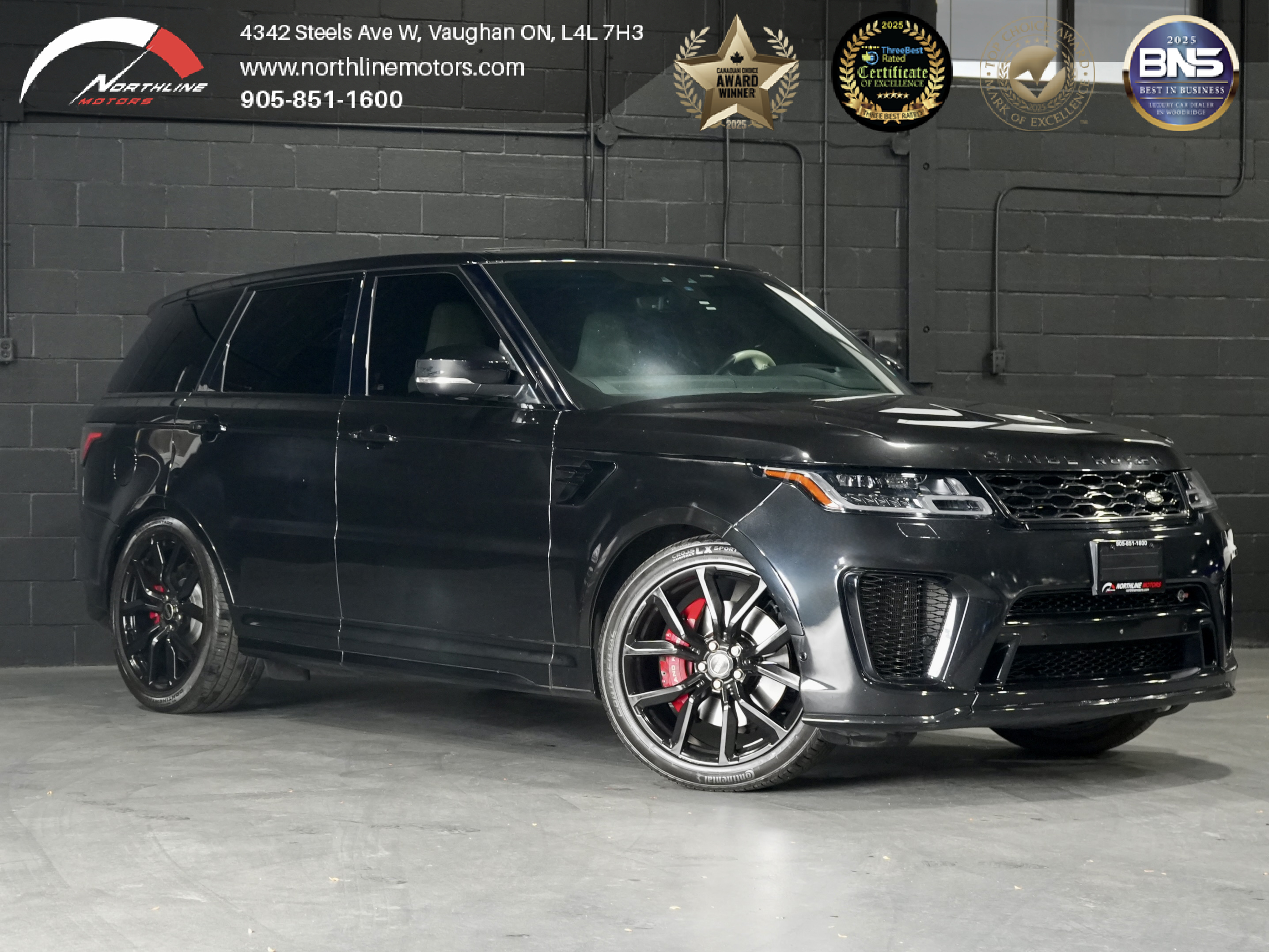 Black 2018 Land Rover Range Rover Sport V8 SVR 4WD SUV / Crossover All-Wheel Drive 8-Speed Automatic