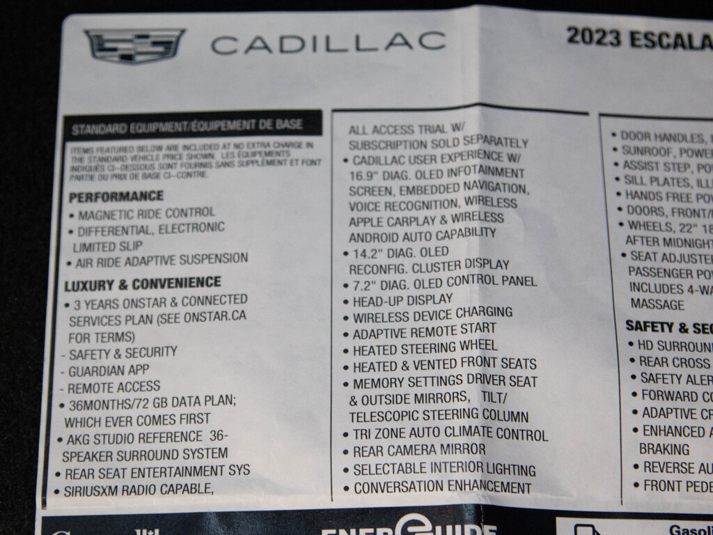 2023 Cadillac Escalade ESV V-Series, Toronto, Cash