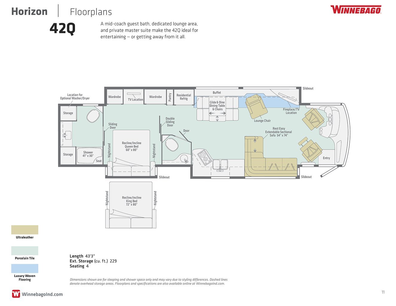 2019 Winnebago HORIZON 42Q