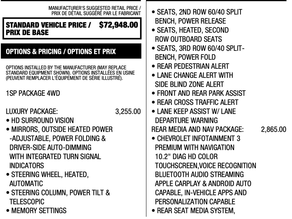 2021 Chevrolet Suburban RST, 多伦多, 全款车