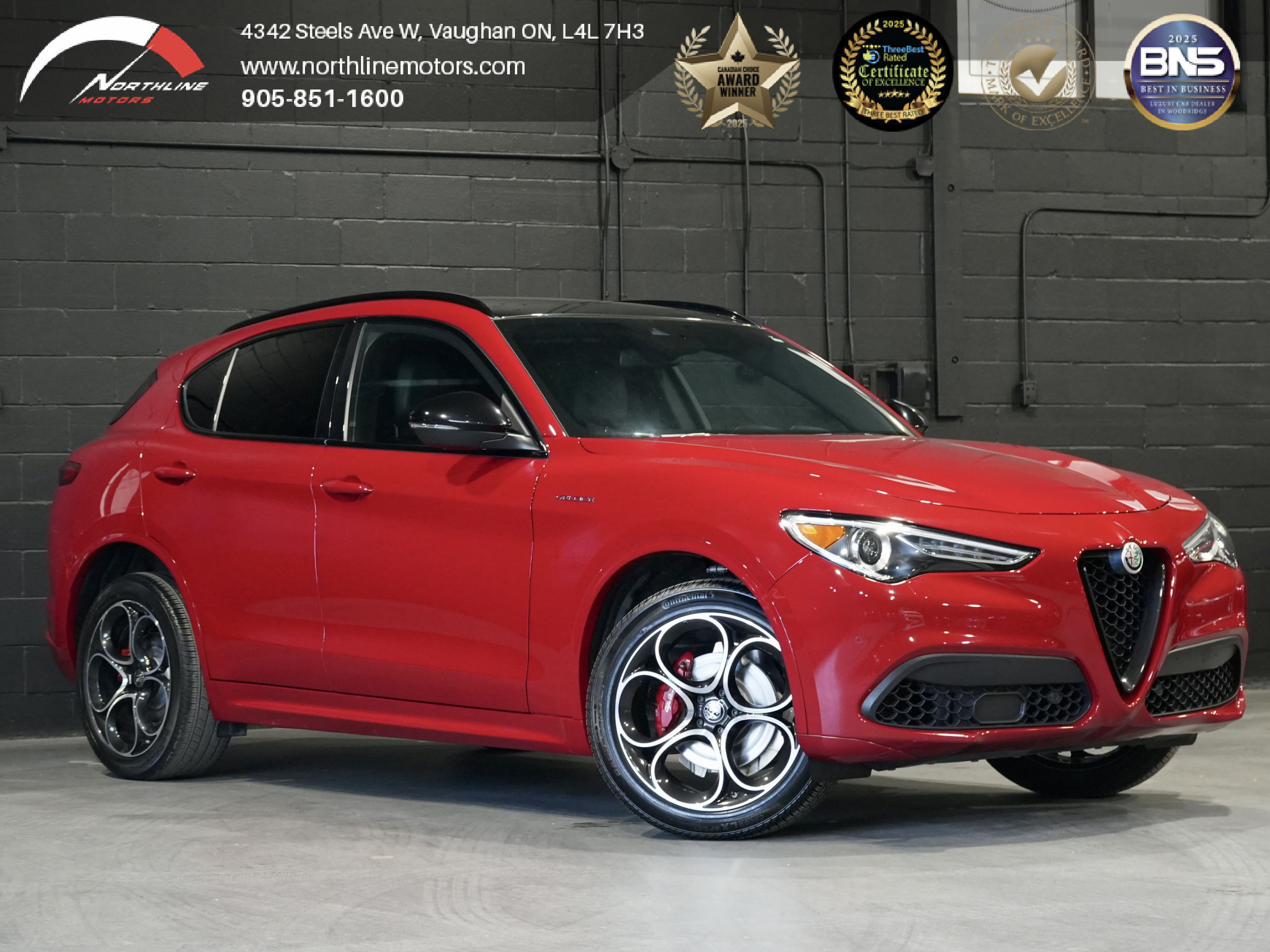 Red 2022 Alfa Romeo Stelvio Veloce AWD SUV / Crossover All-Wheel Drive 8-Speed Automatic