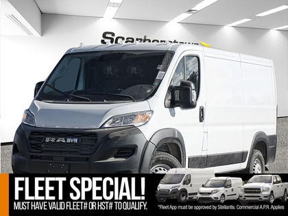 White 2025 RAM ProMaster 1500 Tradesman 136 Low Roof Cargo Van FWD Van Front-Wheel Drive 9-Speed Automatic