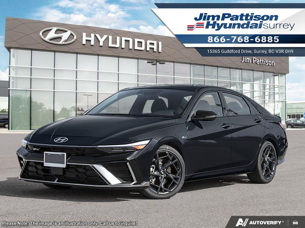 Black 2026 Hyundai Elantra N TCR FWD Sedan Front-Wheel Drive Automatic