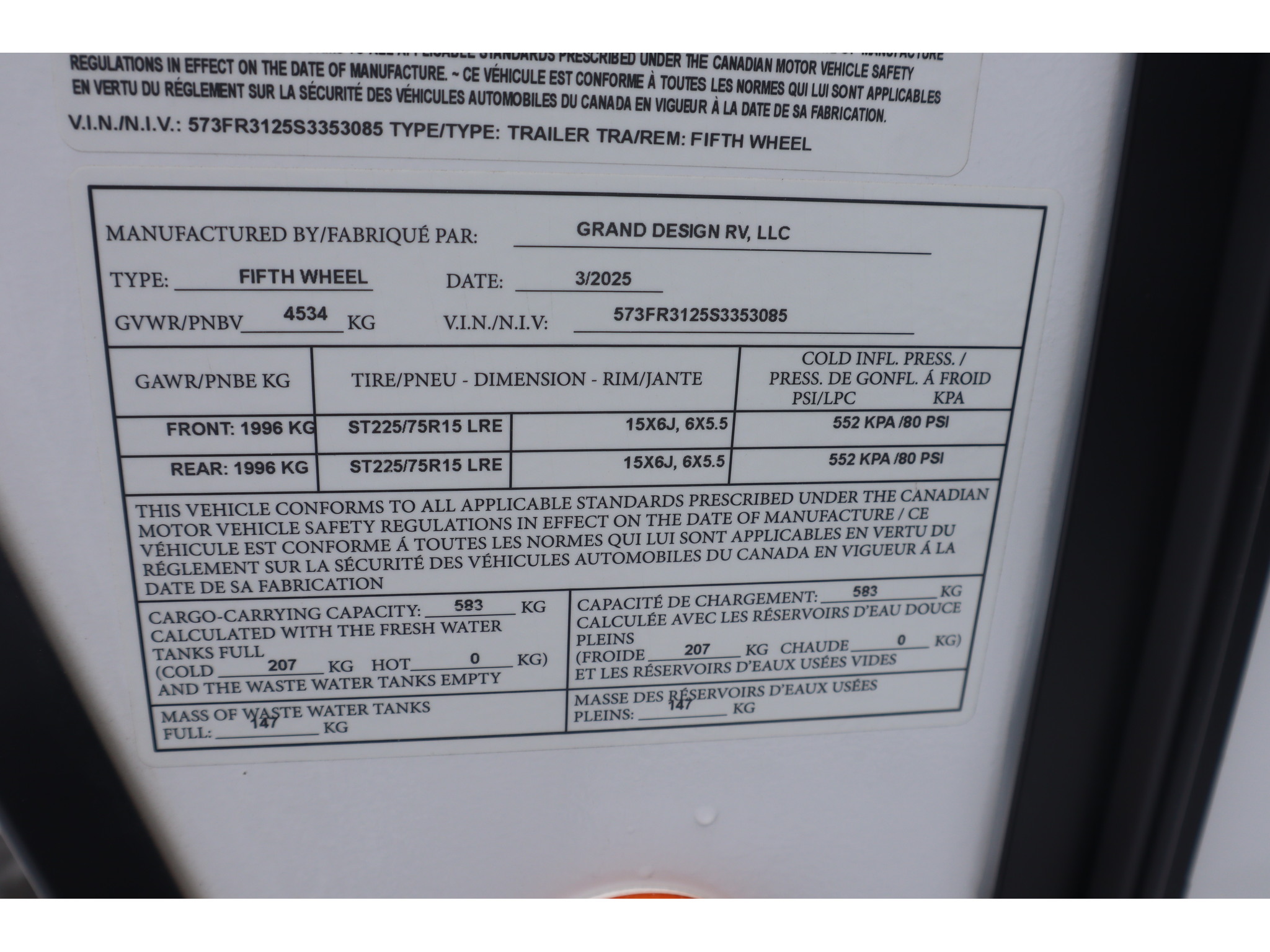 2025 Grand Design Reflection