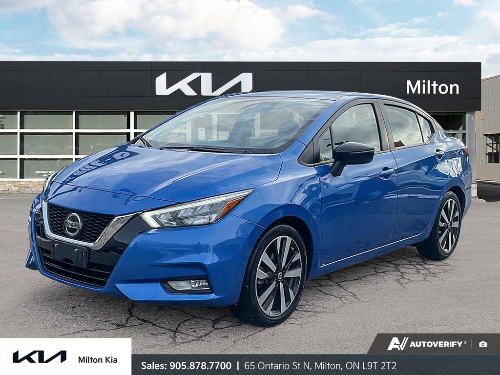 Blue 2022 Nissan Versa SR FWD Sedan Front-Wheel Drive Continuously Variable Transmission