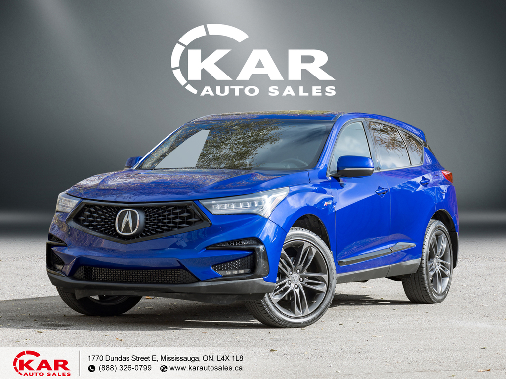 2019 Acura RDX A-Spec AWD w-Leather|CALL NOW TO BOOK A TEST DRIVE
