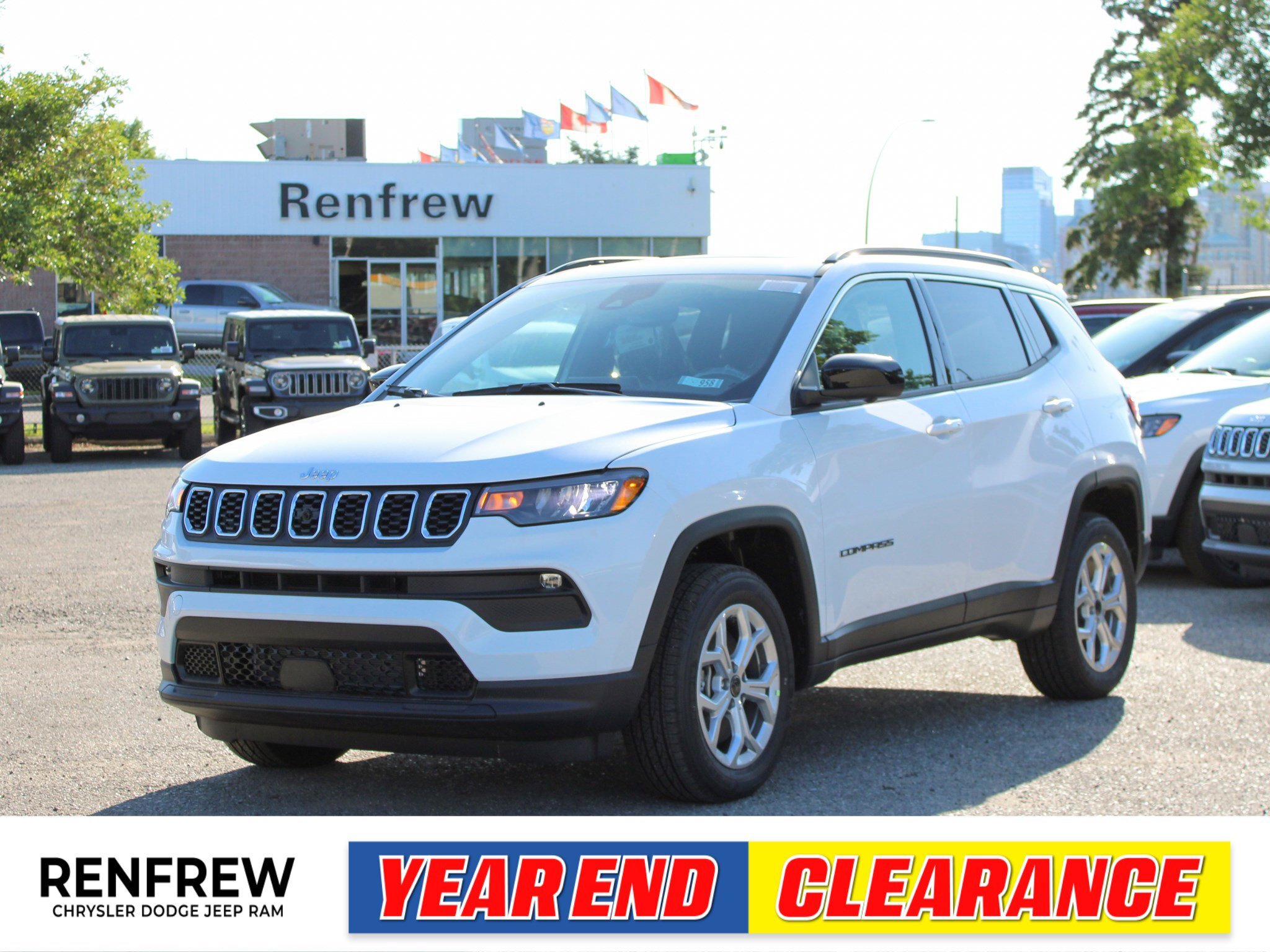 2025 Jeep Compass North 4x4, Pano Sunroof, Wireless Charging Pad, 36
