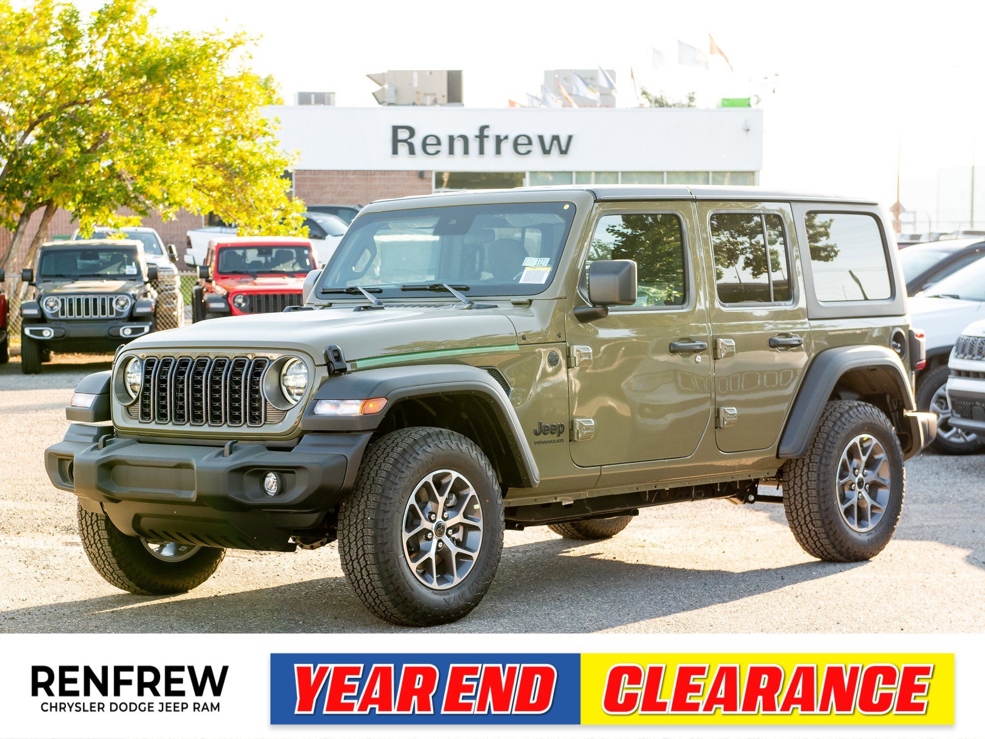 2025 Jeep Wrangler Sport S 4 Door 4x4, Heated Seats/Wheel, Safety Gro