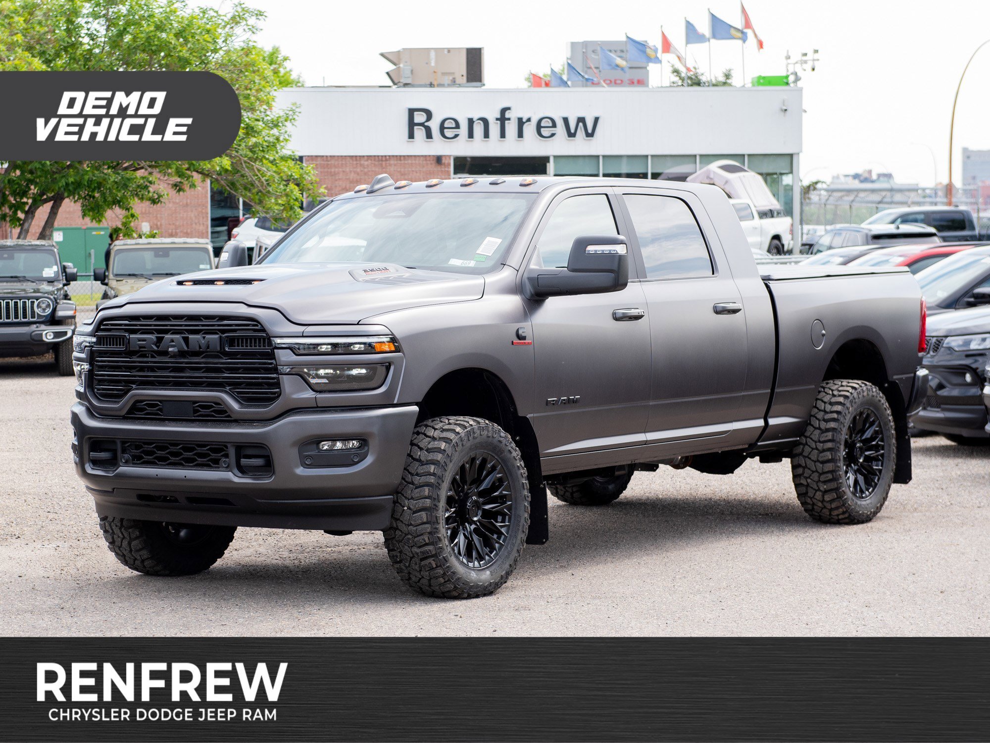 2025 Ram 3500 Laramie, 2 Inch Lift, 35 Inch Tires, Trigger Mudfl