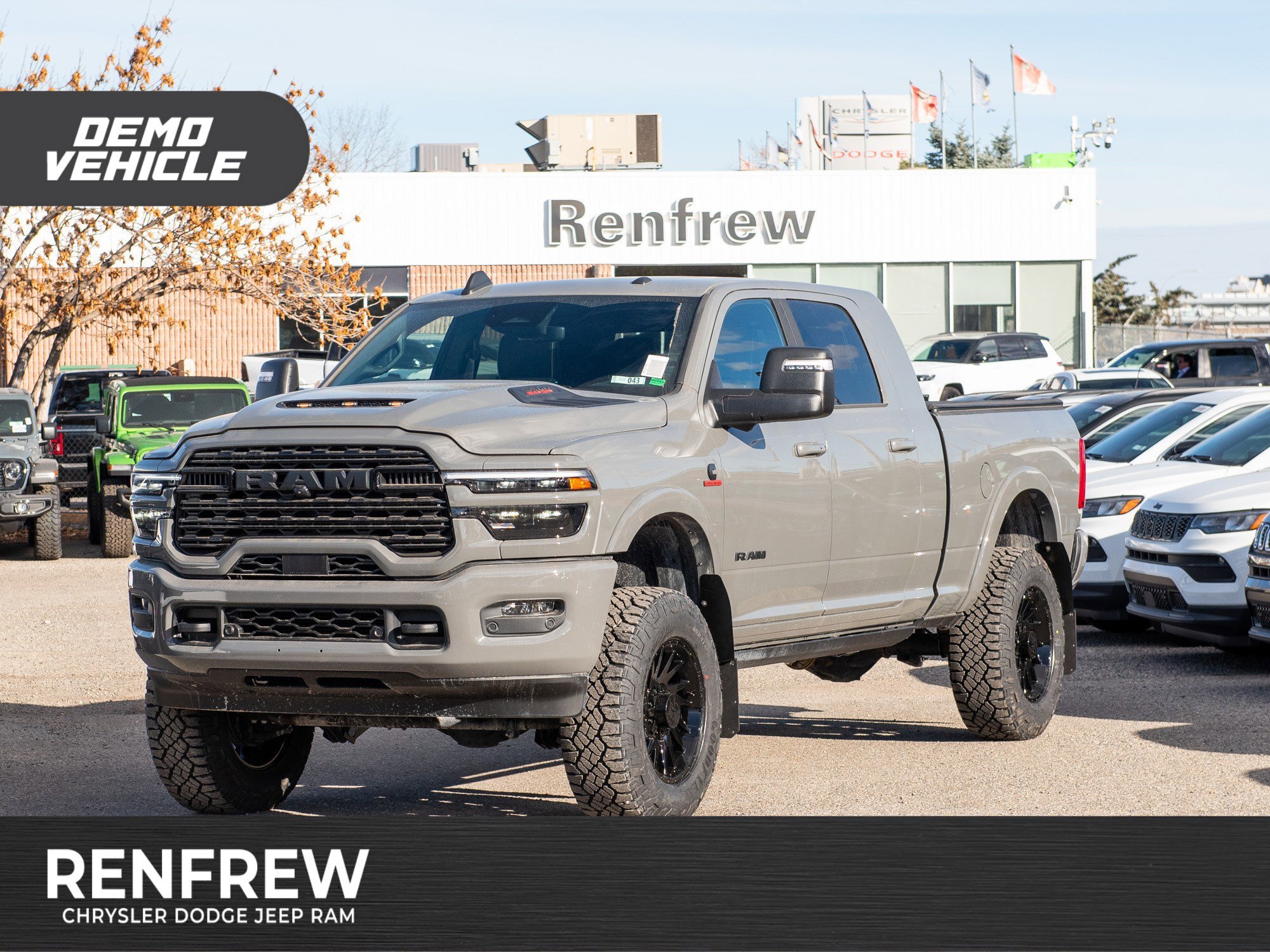 2026 Ram 3500 Limited Night Mega Cab 4x4, Sunroof, Pwr Boards, H