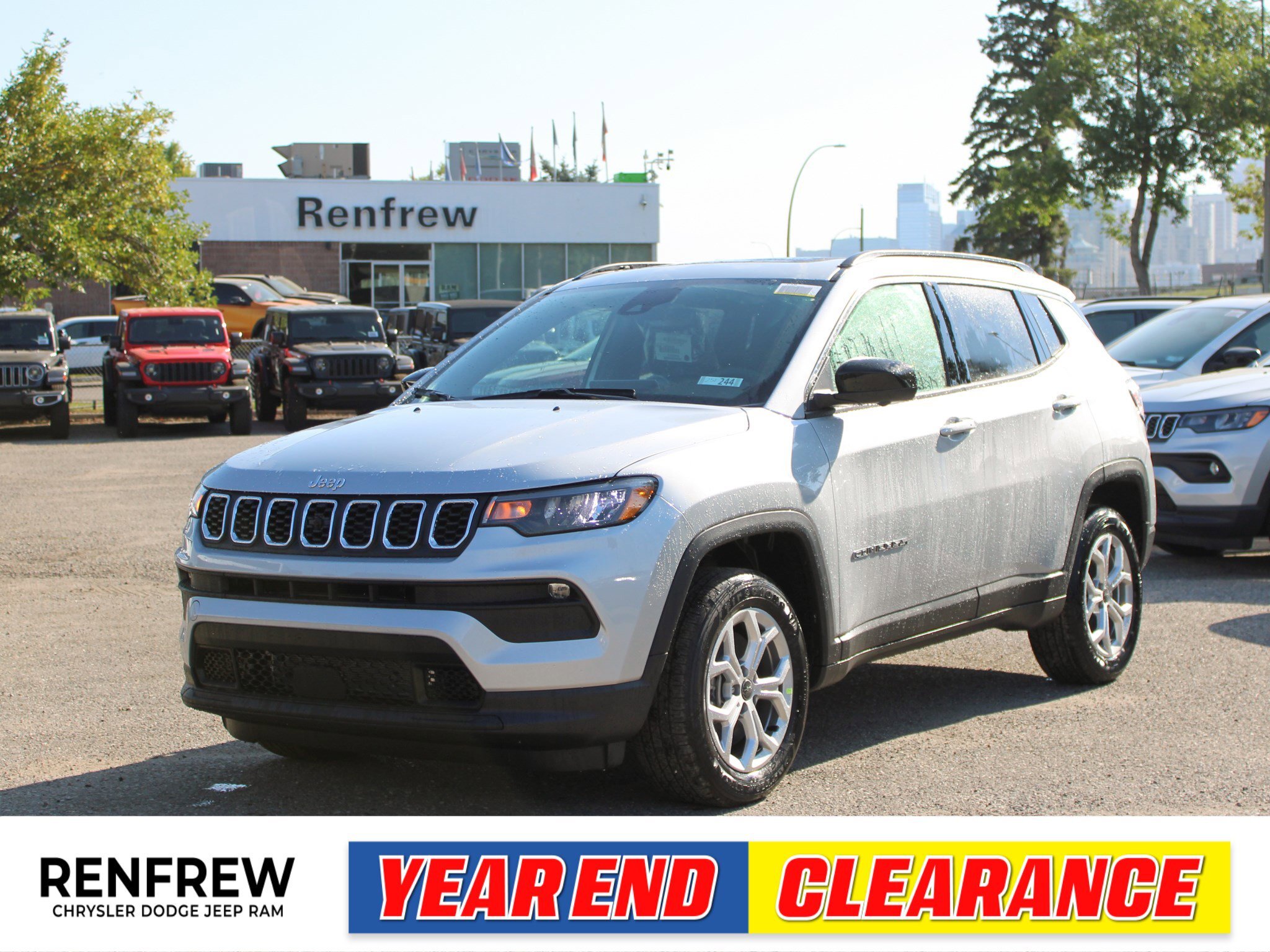 2025 Jeep Compass North 4x4, Pano Sunroof, Heated Seats/Wheel, 360 C