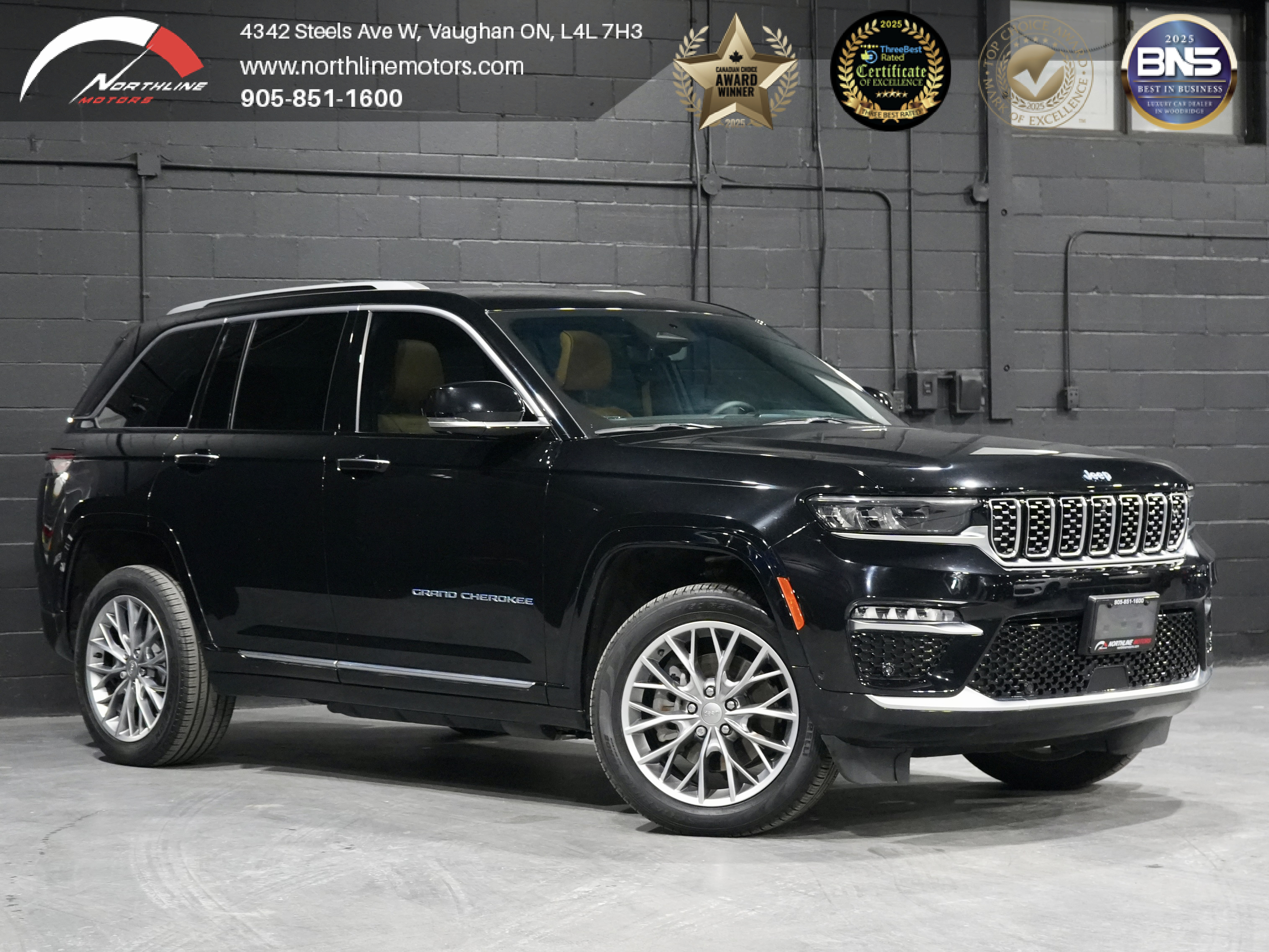 Black 2023 Jeep Grand Cherokee 4xe Summit 4WD SUV / Crossover Four-Wheel Drive 8-Speed Automatic