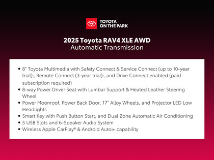 used 2025 Toyota RAV4 car, priced at $39,995