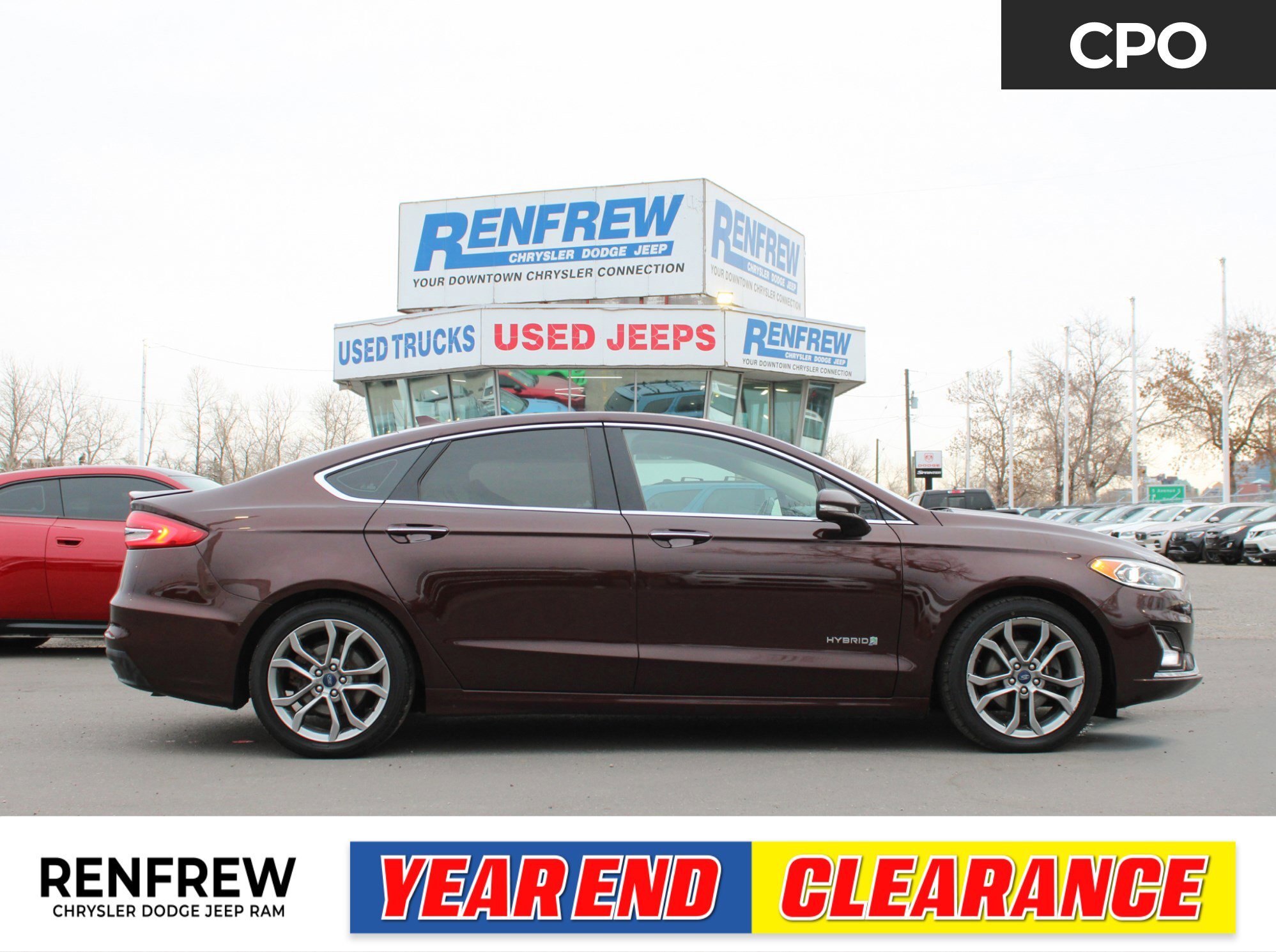 2019 Ford Fusion Hybrid Titanium, Heated/Vented Seats, Leather, No Acciden