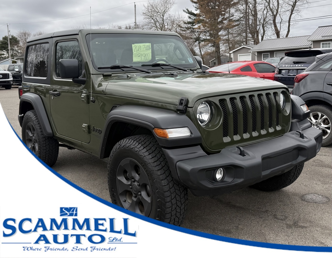 2021 Jeep Wrangler SPORT / 4WD / V6 / REMOVABLE 3 PIECE FREEDOM HARDT