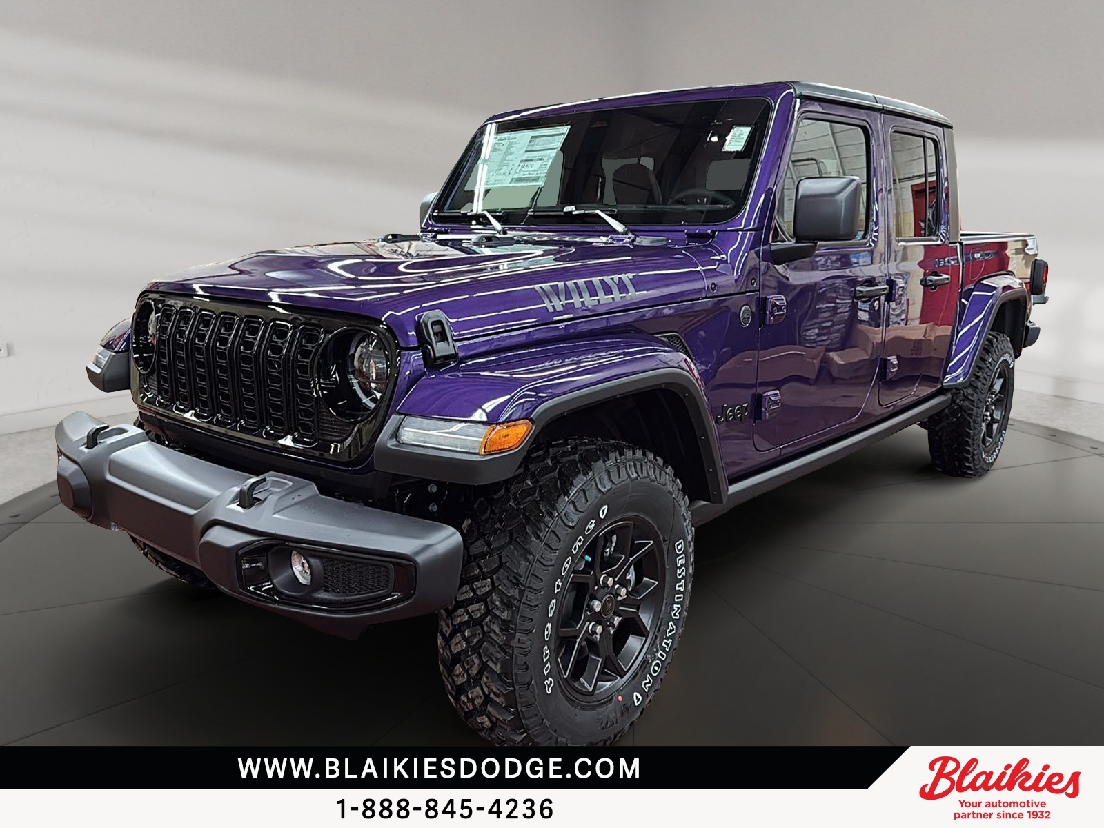 Purple 2026 Jeep Gladiator Willys '41 4dr Crew Cab 4WD Pickup Truck Four-Wheel Drive 8-Speed Automatic