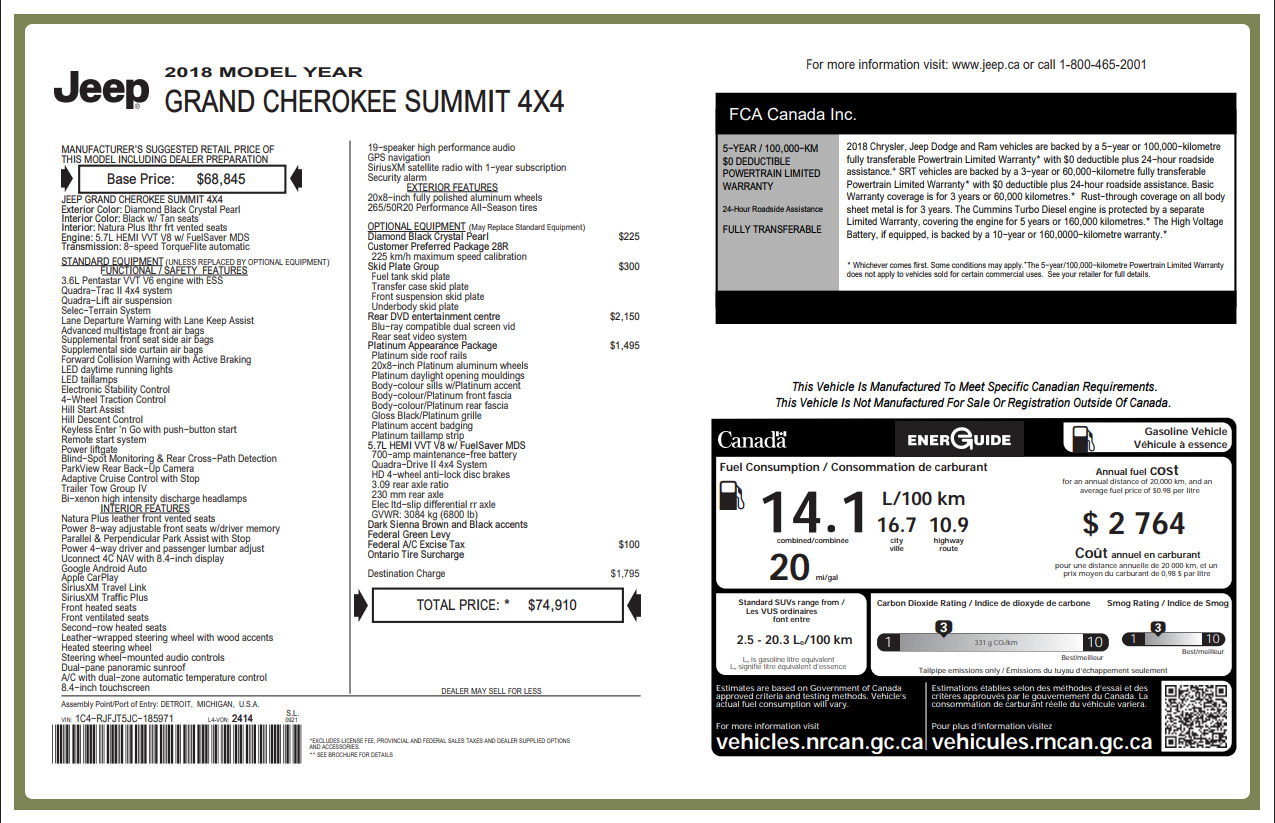 2018 Jeep Grand Cherokee