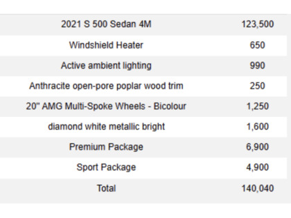 used 2021 Mercedes-Benz S-Class car, priced at $86,900