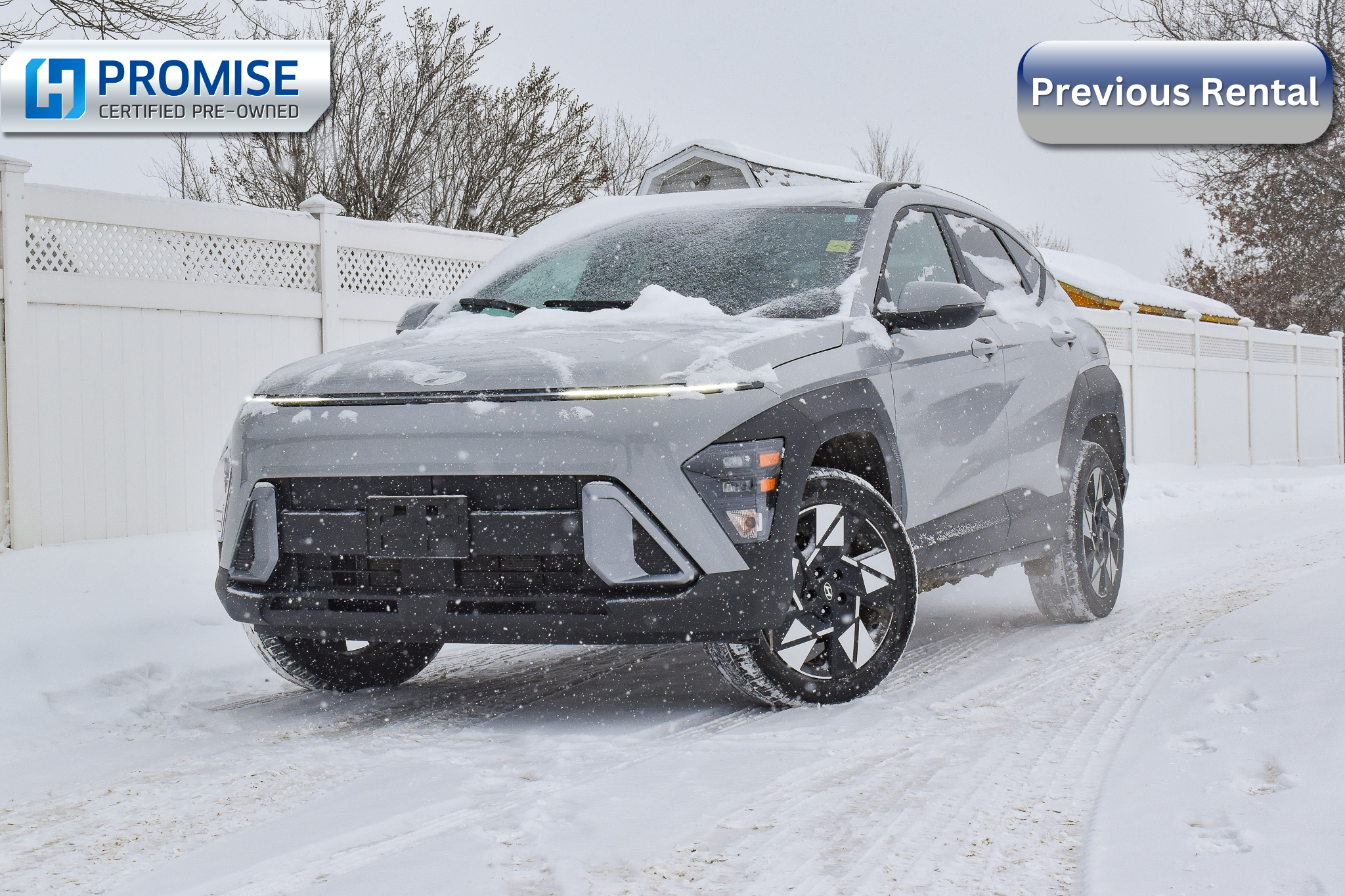 Gray 2025 Hyundai Kona Preferred AWD SUV / Crossover Continuously Variable Transmission