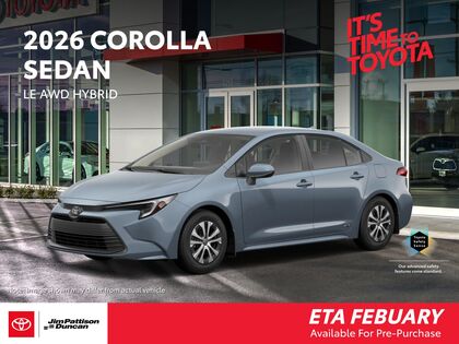 Toyota Corolla Hybrid LE AWD 2026