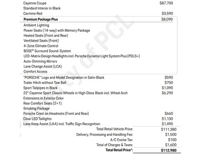 used 2021 Porsche Cayenne car, priced at $59,900