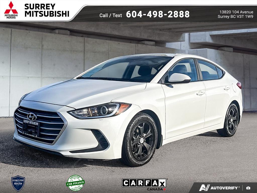 White 2017 Hyundai Elantra LE FWD Sedan 6-Speed Automatic