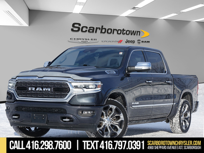 Gray 2019 RAM 1500 Limited Crew Cab 4WD Pickup Truck Four-Wheel Drive 8-Speed Automatic