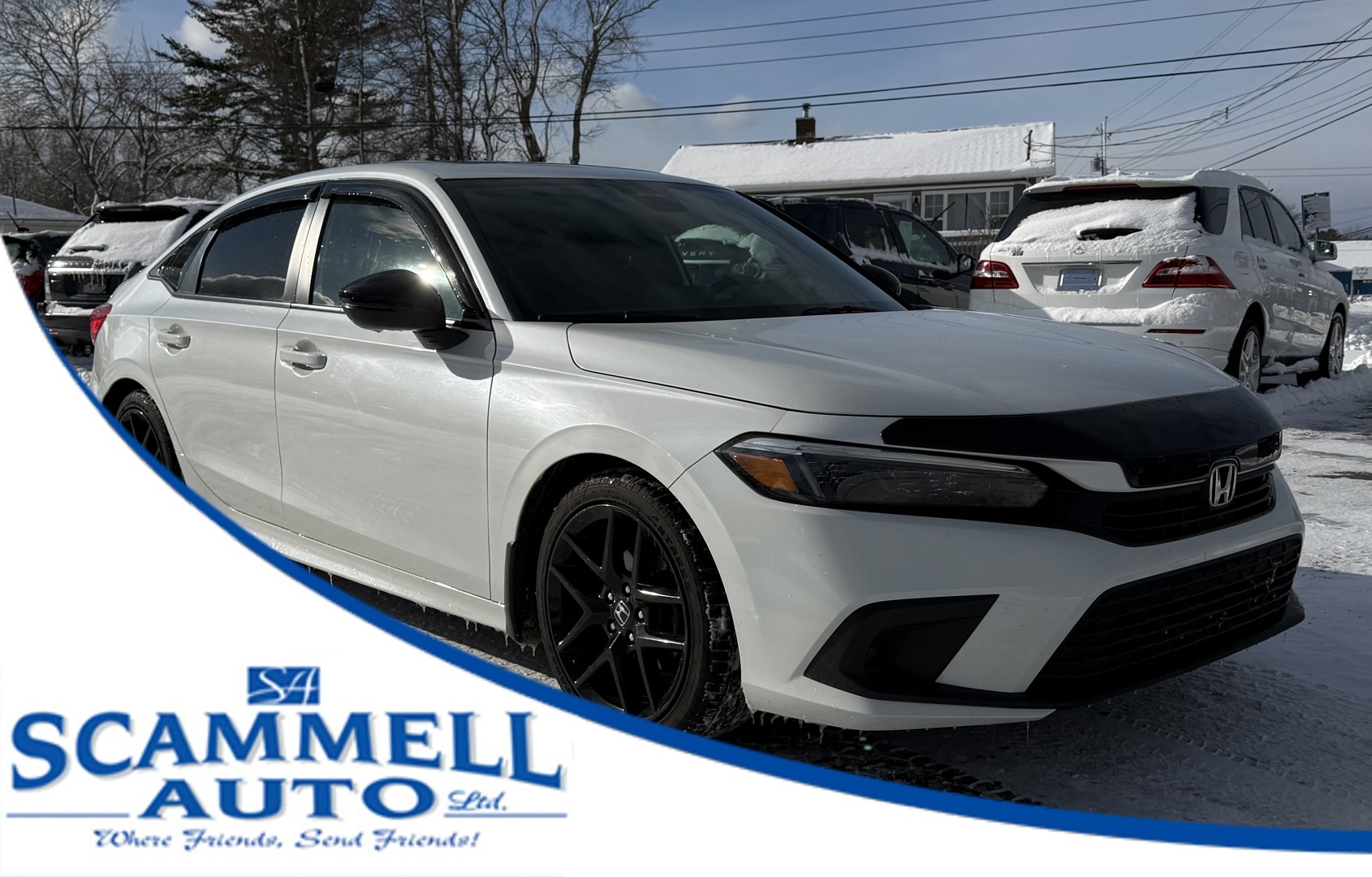 2022 Honda Civic SPORT / POWER SUNROOF / AFTERMARKET SPOILER / LEAT