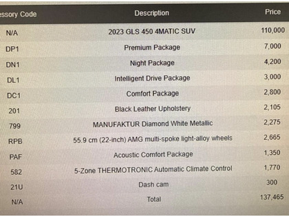 used 2023 Mercedes-Benz GLS car, priced at $78,900