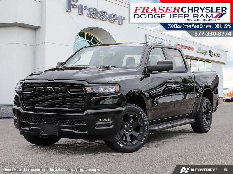 Black 2026 RAM 1500 Pickup Truck Four-Wheel Drive 8-Speed Automatic