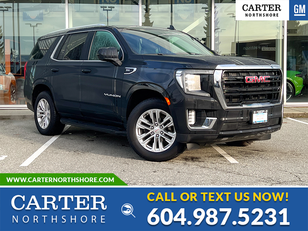 Black 2022 GMC Yukon SLE 4WD SUV / Crossover Four-Wheel Drive Automatic