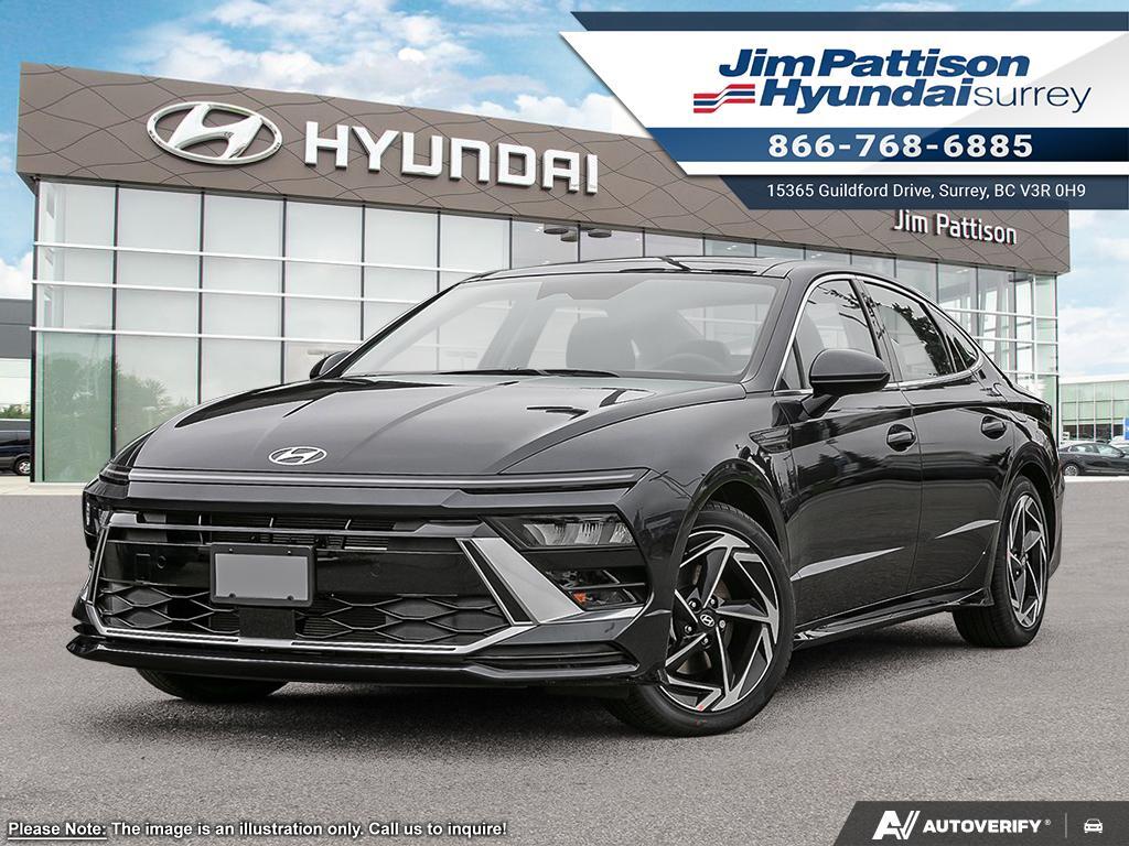 Black 2026 Hyundai Sonata Preferred Trend AWD Sedan Automatic