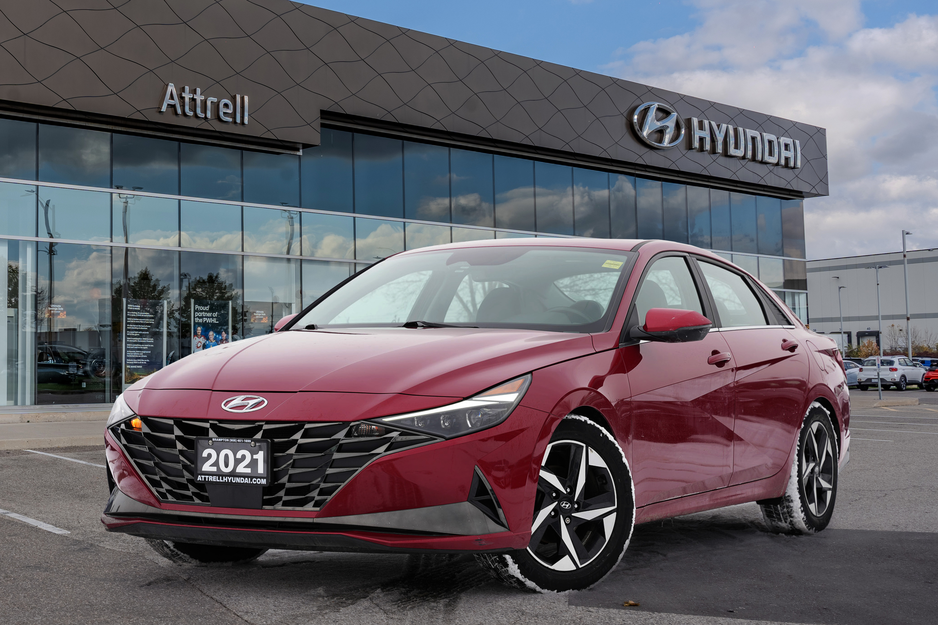 Red 2021 Hyundai Elantra Ultimate FWD Sedan Continuously Variable Transmission
