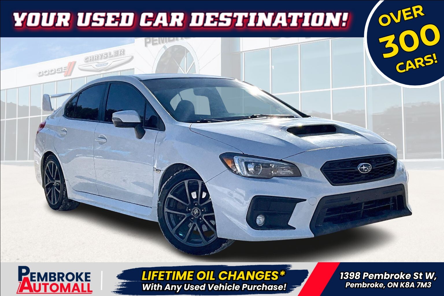 2018 Subaru WRX MANUAL/ AWD / 4 DOOR / SEDAN / 2.0L