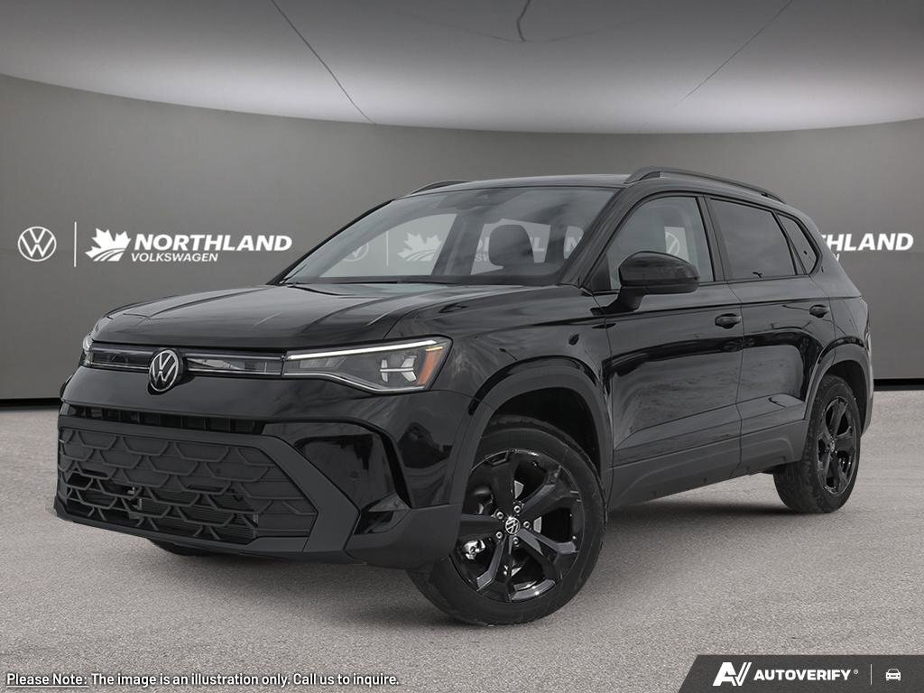 2026 Volkswagen Taos Comfortline Black Edition | 19 WHEELS | SUNROOF