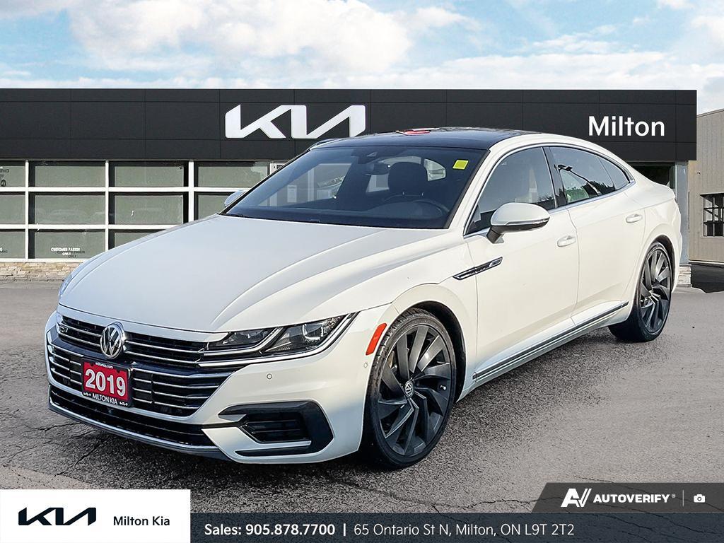 White 2019 Volkswagen Arteon SEL R-Line 4Motion Sedan All-Wheel Drive 8-Speed Automatic