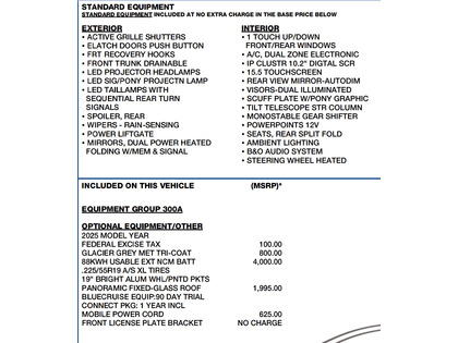 used 2025 Ford Mustang Mach-E car, priced at $48,900