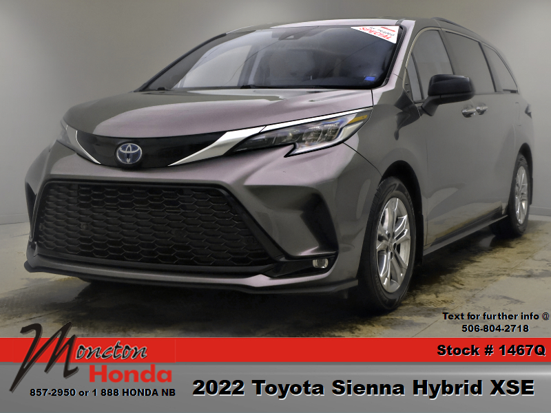 Gray 2022 Toyota Sienna Minivan All-Wheel Drive Automatic