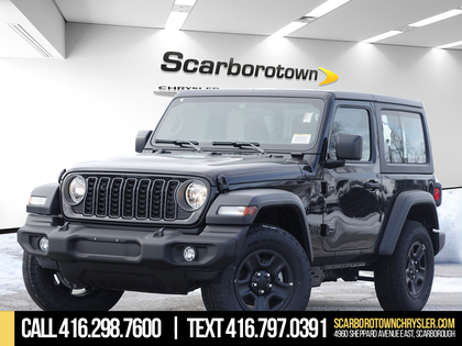 Black 2026 Jeep Wrangler Sport 2-Door 4WD SUV / Crossover Four-Wheel Drive 6-Speed Manual
