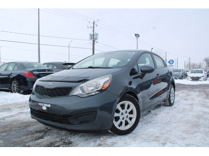 Black 2014 Kia Rio LX Sedan Front-Wheel Drive Automatic