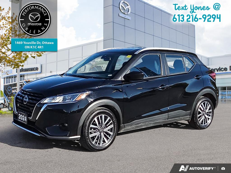 Black 2024 Nissan Kicks SV FWD SUV / Crossover Front-Wheel Drive Continuously Variable Transmission
