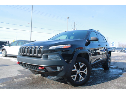 Black 2016 Jeep Cherokee Trailhawk 4WD SUV / Crossover Four-Wheel Drive Automatic
