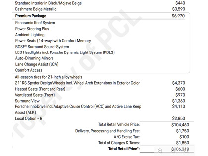 used 2022 Porsche Cayenne car, priced at $64,900