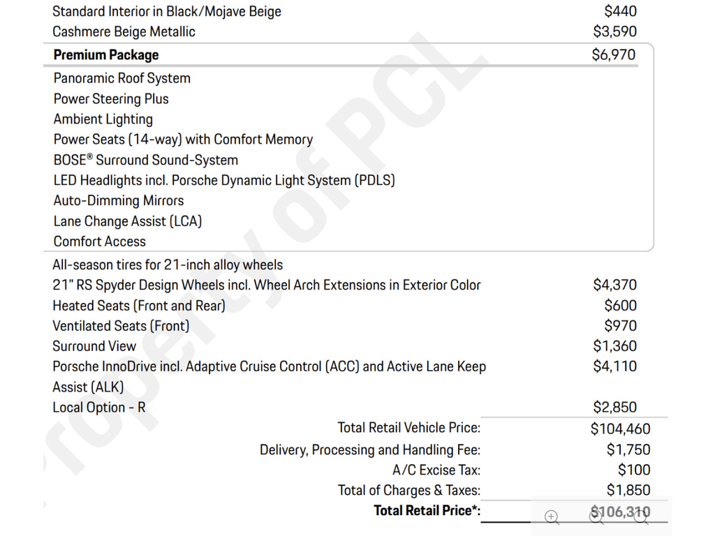 2022 Porsche Cayenne PREMIUM PLUS PKG   ..., 多伦多, 全款车