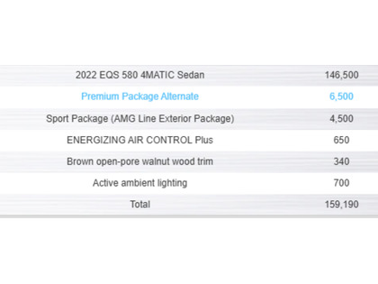 used 2022 Mercedes-Benz EQS car, priced at $67,900